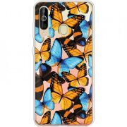 Прозрачный чехол Uprint Samsung A6060 Galaxy A60 Butterfly Morpho
