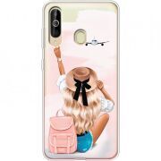 Прозрачный чехол Uprint Samsung A6060 Galaxy A60 Travel Girl