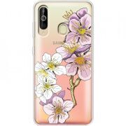 Прозрачный чехол Uprint Samsung A6060 Galaxy A60 Cherry Blossom
