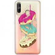 Прозрачный чехол Uprint Samsung A6060 Galaxy A60 Donuts