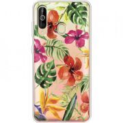 Прозрачный чехол Uprint Samsung A6060 Galaxy A60 Tropical Flowers