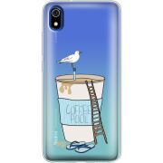 Прозрачный чехол Uprint Xiaomi Redmi 7A Segull in Cofee Pool