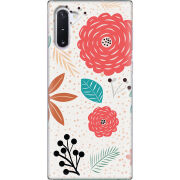 Чехол Uprint Samsung N970 Galaxy Note 10 Line Flowers