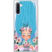 Прозрачный чехол Uprint Samsung N970 Galaxy Note 10 Blue Hair