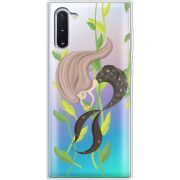 Прозрачный чехол Uprint Samsung N970 Galaxy Note 10 Cute Mermaid