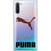 Прозрачный чехол Uprint Samsung N970 Galaxy Note 10 Wild Cat
