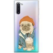 Прозрачный чехол Uprint Samsung N970 Galaxy Note 10 Dog Coffeeman