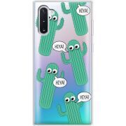 Прозрачный чехол Uprint Samsung N970 Galaxy Note 10 с 3D-глазками HIYA