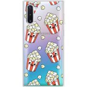Прозрачный чехол Uprint Samsung N970 Galaxy Note 10 с 3D-глазками Popcorn