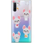Прозрачный чехол Uprint Samsung N970 Galaxy Note 10 с 3D-глазками Mouse