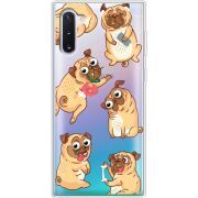 Прозрачный чехол Uprint Samsung N970 Galaxy Note 10 с 3D-глазками Pug