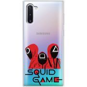 Прозрачный чехол Uprint Samsung N970 Galaxy Note 10 siquid game люди в красном