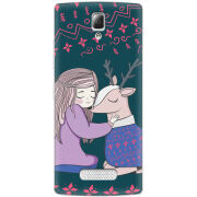 Чехол Uprint Lenovo A2010 Girl and deer