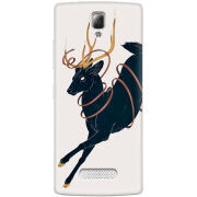 Чехол Uprint Lenovo A2010 Black Deer