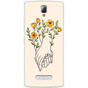 Чехол Uprint Lenovo A2010 Flower Hands