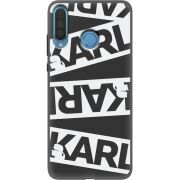 Черный чехол Uprint Huawei P30 Lite White Karl