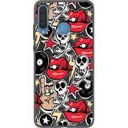 Черный чехол Uprint Huawei P30 Lite Rock Graffiti