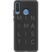 Черный чехол Uprint Huawei P30 Lite Minimalistic
