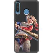 Черный чехол Uprint Huawei P30 Lite Happy Harley Quinn