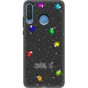 Черный чехол Uprint Huawei P30 Lite Among Us Invisible