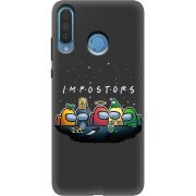 Черный чехол Uprint Huawei P30 Lite Among Us Impostors