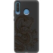 Черный чехол Uprint Huawei P30 Lite Chinese Dragon