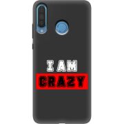 Черный чехол Uprint Huawei P30 Lite I'm Crazy