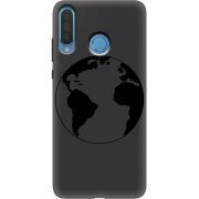 Черный чехол Uprint Huawei P30 Lite Earth