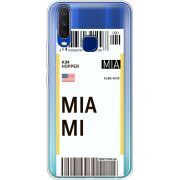 Прозрачный чехол Uprint Vivo Y15 Ticket Miami