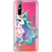 Чехол со стразами Vivo V15 Pro Unicorn Queen