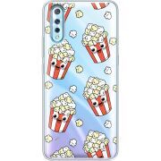 Прозрачный чехол Uprint Vivo V17 Neo с 3D-глазками Popcorn