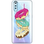 Прозрачный чехол Uprint Vivo V17 Neo Donuts