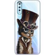 Прозрачный чехол Uprint Vivo V17 Neo Steampunk Cat