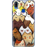 Чехол Uprint Vivo Y93 Lite Sleepy Cats