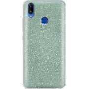 Чехол с блёстками Vivo Y93 Lite Зеленый