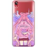 Прозрачный чехол Uprint Vivo Y91C Wiked Lady
