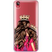 Прозрачный чехол Uprint Vivo Y91C Queen and Princess