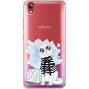Прозрачный чехол Uprint Vivo Y91C Cat Style