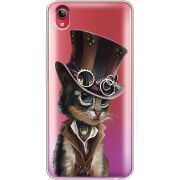 Прозрачный чехол Uprint Vivo Y91C Steampunk Cat