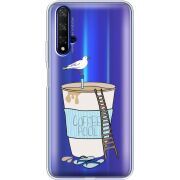 Прозрачный чехол Uprint Honor 20 Segull in Cofee Pool