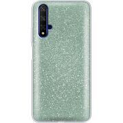 Чехол с блёстками Honor 20 Зеленый