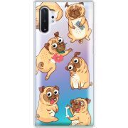 Прозрачный чехол Uprint Samsung N975 Galaxy Note 10 Plus с 3D-глазками Pug