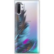 Прозрачный чехол Uprint Samsung N975 Galaxy Note 10 Plus Feathers