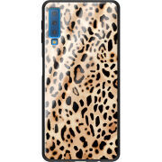 Защитный чехол BoxFace Glossy Panel Samsung Galaxy A7 2018 Leopard Print