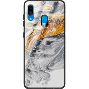 Защитный чехол BoxFace Glossy Panel Samsung Galaxy A30 Gold With Silver