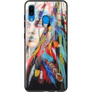 Защитный чехол BoxFace Glossy Panel Samsung Galaxy A30 Feather Girl