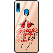 Защитный чехол BoxFace Glossy Panel Samsung Galaxy A30 Speak Only Whith Love