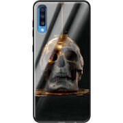 Защитный чехол BoxFace Glossy Panel Samsung Galaxy A70 Gold Skull