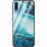 Защитный чехол BoxFace Glossy Panel Samsung Galaxy A70 Blue Marble