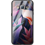Защитный чехол BoxFace Glossy Panel Samsung Galaxy J3 2016 Calla Flower